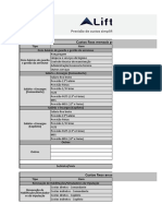 Planilha de Gastos de Aeronave