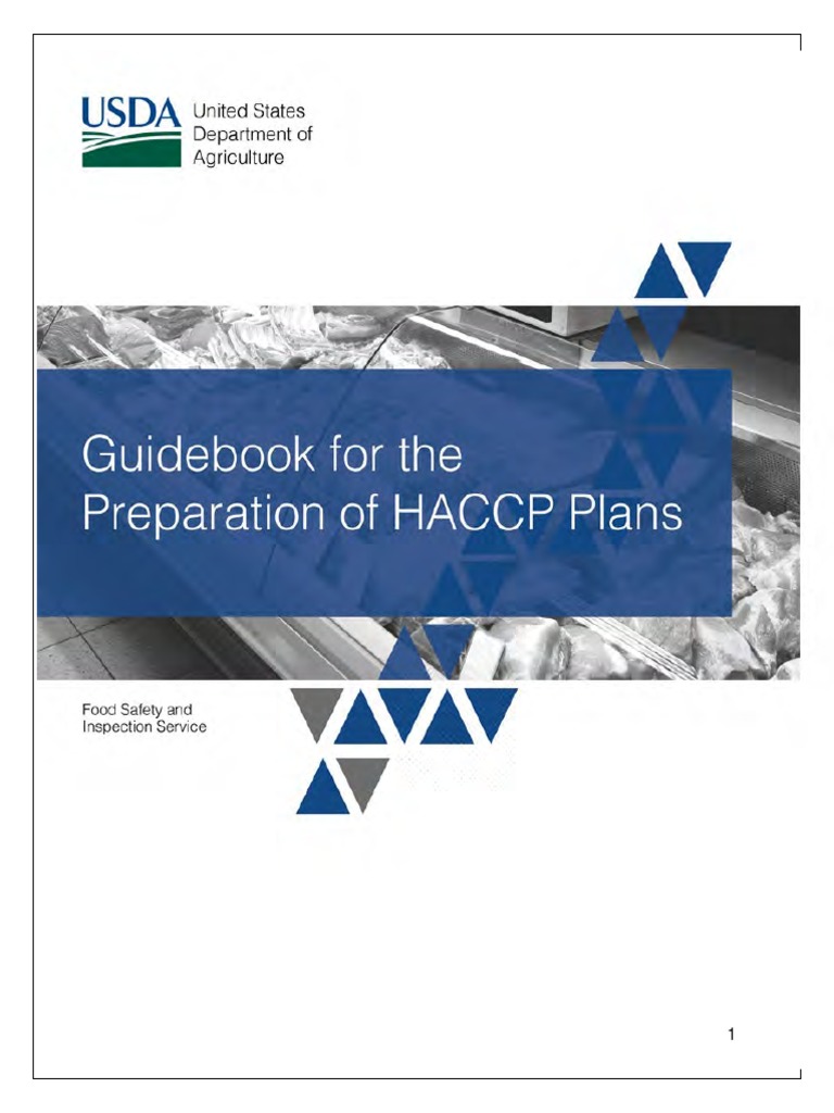 Guidebook For The Preparation of HACCP Plans PDF Hazard Analysis