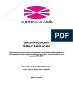 Perfil de pacientes intervenidos de espolón calcáneo en el Área Sanitaria de Ferrol 2007-2017