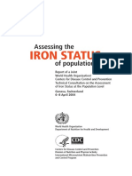 Assesing The Iron Status