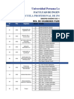 5. e.p. Ingenieria Civil - Rol de Examen Parciales 2022-II