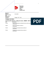 Códigos de Fallos: Gasolina (RFJ (VIN 6-8 Código de Motor) - MM6KP - MT/AT)