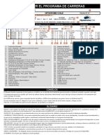 Cómo leer el programa de carreras