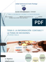 Tema II. LA INFORMACION CONTABLE Y LA TOMA DE DECISIONES (1)
