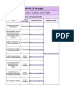 Convive en Familia Calendario y Links