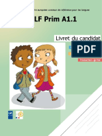 Exemple 1 Sujet Delf Prim A1 1 Livret Du Candidat