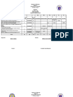 Table of Speecification