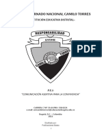 Colegio Externado Nacional Camilo Torres Manual de Convivencia y Sistema de Evaluación 2022