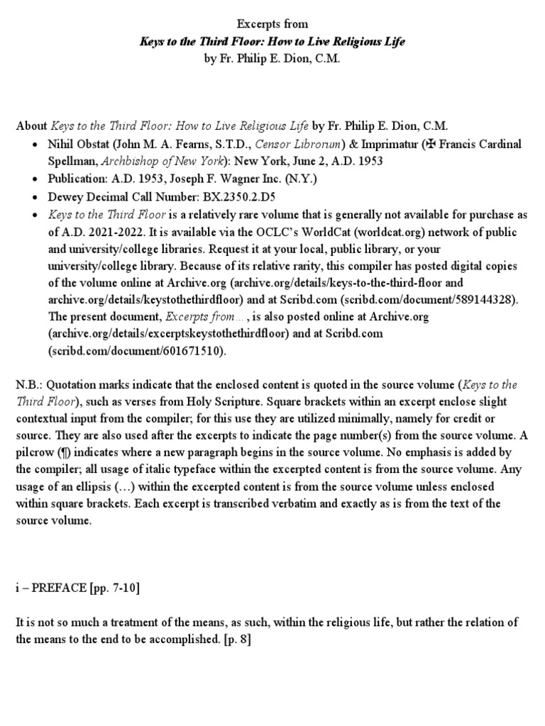 Guide to Living a Religious Life | PDF | Eucharist | Jesus