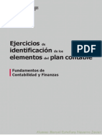 Ejercicios de Identificación de Los Elementos Del Plan Contable