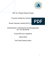 EVC Isquémico: Administración de anticoagulantes
