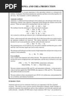 Ammonia and Urea Production