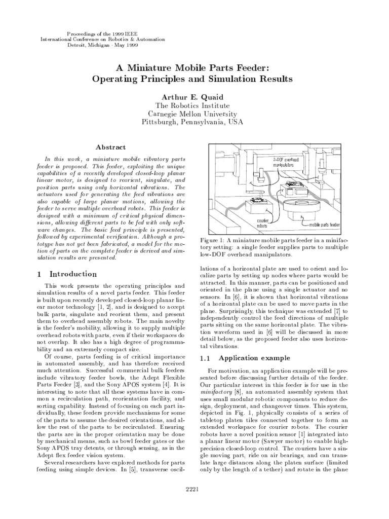 Miniature Mobile Parts Feeder PDF