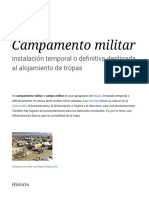 Campamento Militar - Wikipedia, La Enciclopedia Libre
