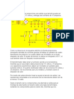 Esta Fuente para Taller Proporciona Una Salida Cuya Tensión Puede Ser Ajustada Entre 1