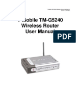 D-Link T-Mobile TM-G5240 Wireless Router User Manual