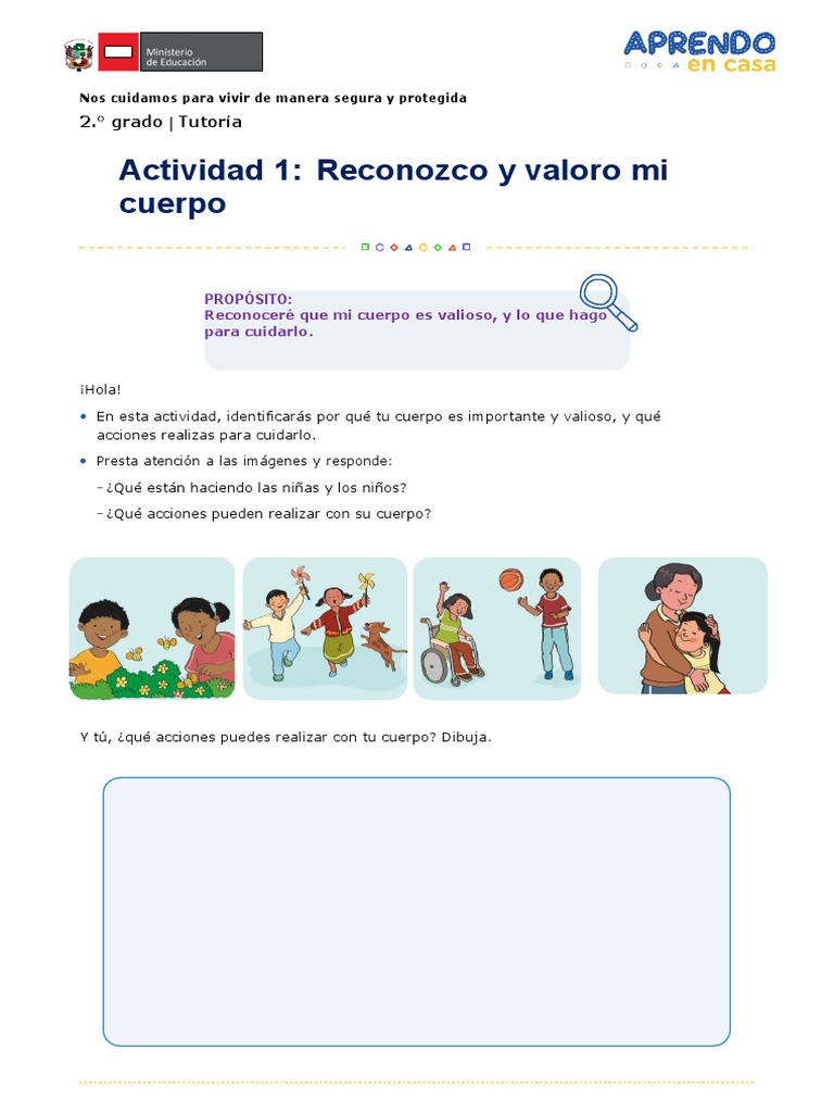 TUTORÍA RECONOZCO Y VALORO MI CUERPO. | PDF