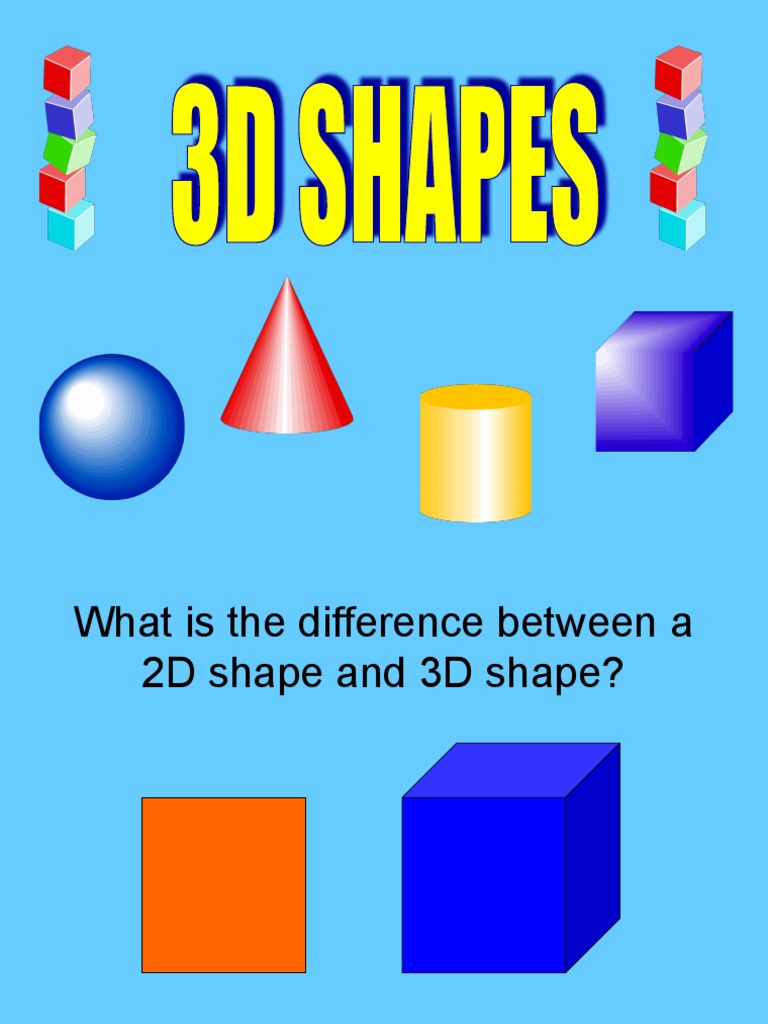 Exploring the Differences Between 2D and 3D Shapes and How to Describe ...