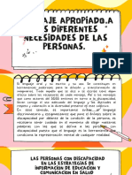 Lenguaje Apropiado A Las Diferentes Necesidades de Las Personas.