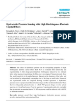 Sensors: Hydrostatic Pressure Sensing With High Birefringence Photonic Crystal Fibers