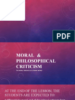 Moral Philosophical Approach