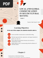 Chapter 3 Local and Global Communication in Multicultural Settings