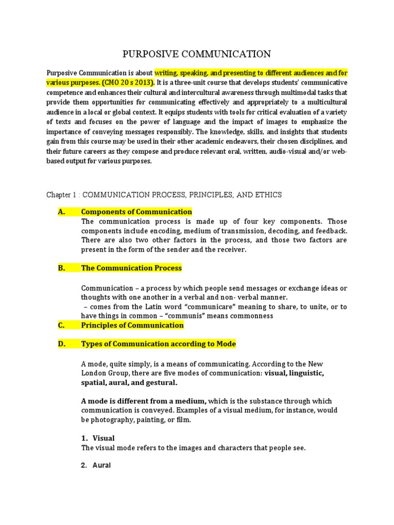 Understanding Purposive Communication | PDF | Career & Growth | Science ...