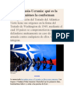 Guerra Rusia Ucrania Qué Es La OTAN y Quiénes La Conforman