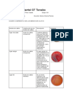 William Alejandro Perez Osalde - Cuadro Comparativo de La Clasificación de Los Medios de Cultivo.