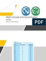 3-Mole Concept and Concentration Units