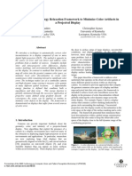 A Camera-Based Energy Relaxation Framework To Minimize Color Artifacts in A Projected Display