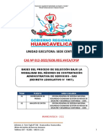 Bases Del Proceso de Seleccion Cas 009-2022