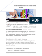 Integración de Los Estados Financieros: Aspectos Clave: Dr. CPC Rubén L. Apaza A., MBA