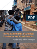 Nepal Earthquakes Lessons in Recovery