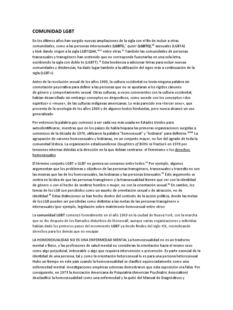 Evolución y Desafíos de la Comunidad LGBT | PDF | LGBT | Estudios LGBTQIA+