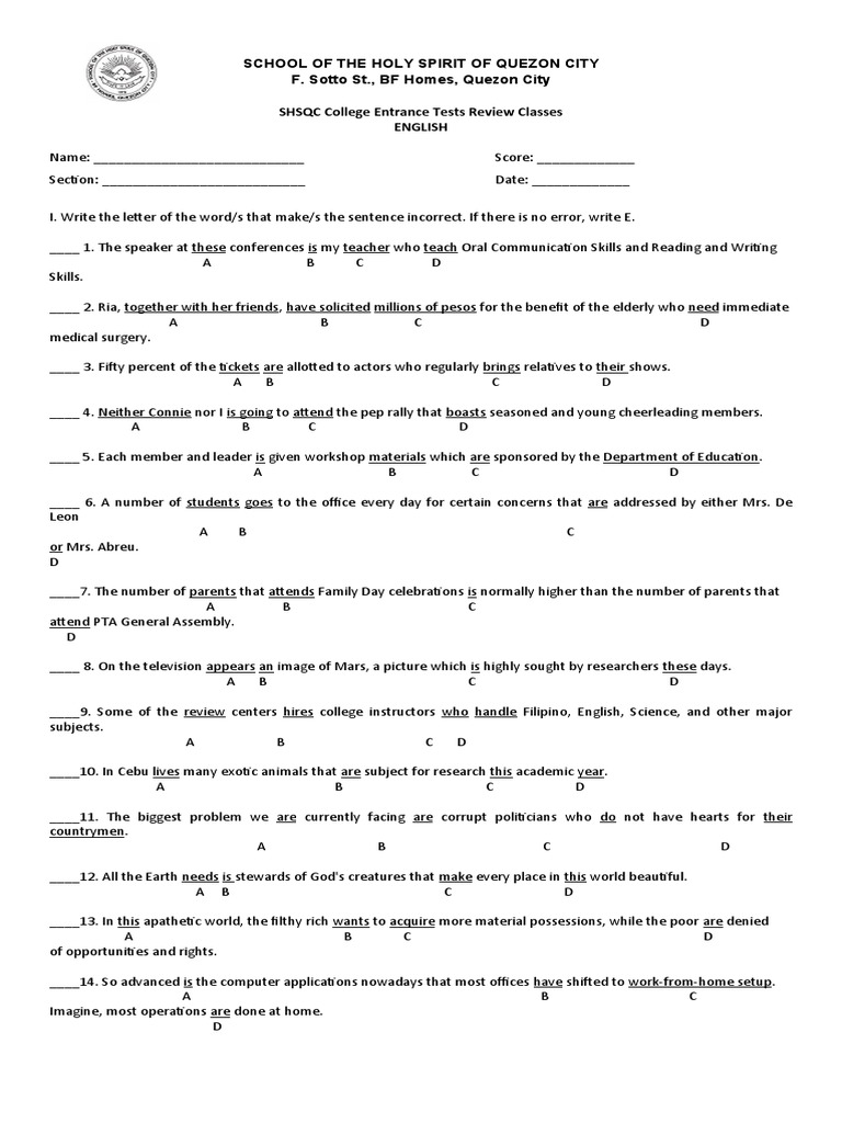 reviewing-english-grammar-and-usage-a-sample-test-for-college-entrance