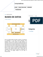 BUSES de DATOS Arquitectura de Computadoras