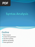 Chapter 4 - Syntax Analysis