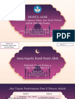 Modul Ajar Pai SD Kelas IV Materi Iman Kepada Rasul Allah SWT