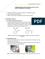 Práctica #8 - Determinación de Ácido Acetilsalicílico en Una Tableta Comercial de Aspirina