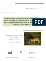 Reforestation Impacts on White-Tailed Deer Behavior