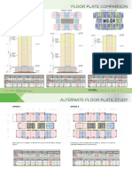 GFA and Unit Mix Summary for Three Residential Towers