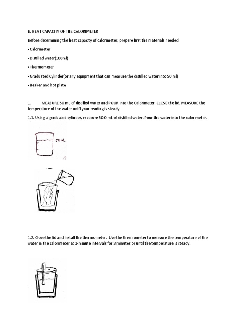 B. Heat Capacity of Calorimeter PDF