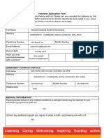New Fairthorne Group Volunteer Application Form 09.01.20
