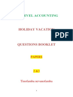 Accounting Vacation