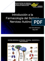 Introduccion Farmacología del Sistema Nervioso autónomo clase