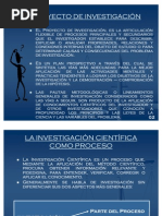 El Proyecto de Investigación