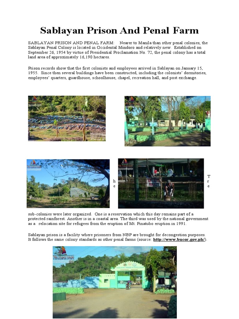 Sablayan Prison and Penal | PDF | Travel