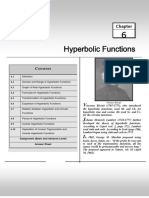 Hyperbolic Functions Chapter