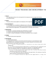 HR Training and Development Policy and Procedure